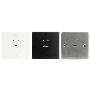 International ConferX Low-Profile USB-C Wall Plate Transmitter via HDBaseT - Black
