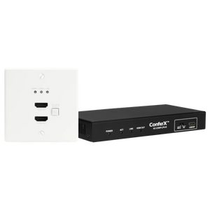 International ConferX Low-Profile Dual HDMI Wall Plate Transmitter + Receiver via HDBaseT
