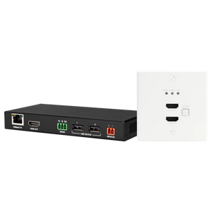 International ConferX Low-Profile Dual HDMI Wall Plate Transmitter + Receiver via HDBaseT