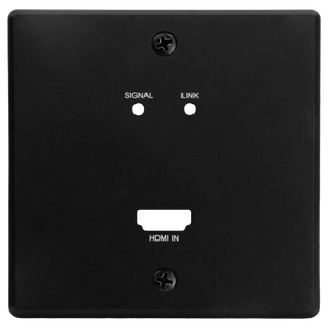 nternational ConferX Low-Profile HDMI Wall Plate Transmitter via HDBaseT - Black