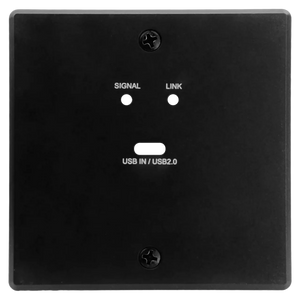 International ConferX Low-Profile USB-C Wall Plate Transmitter via HDBaseT - Black