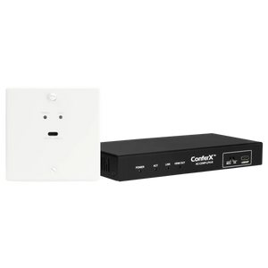 International ConferX Low-Profile USB-C Wall Plate Transmitter + Receiver via HDBaseT