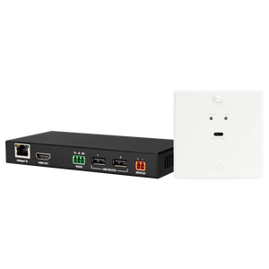 International ConferX Low-Profile USB-C Wall Plate Transmitter + Receiver via HDBaseT