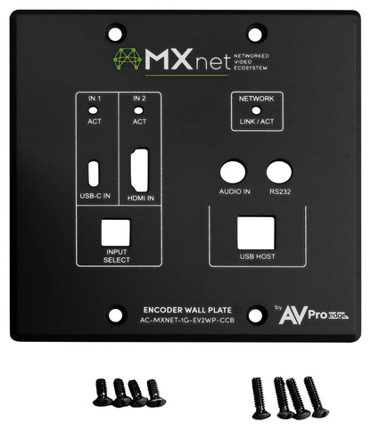 MXnet EV2WP Black Face Plate Kit